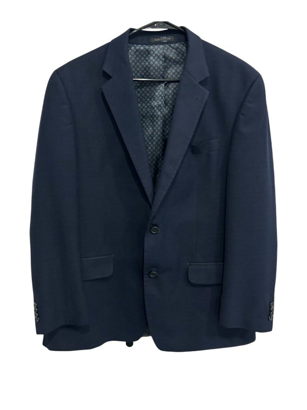 Michael Kors 44R Mens Navy Blazer Two-Button Suit Jacket Minimalist Old Money